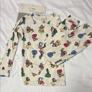 NWOT BabyGap x Disney Toddler Organic Cotton Princess Pajama Set